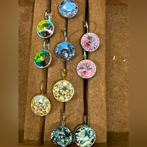 Swarovski earrings five pairs stunning